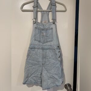 Levi's Classic Blue Denim Overalls. Size XS